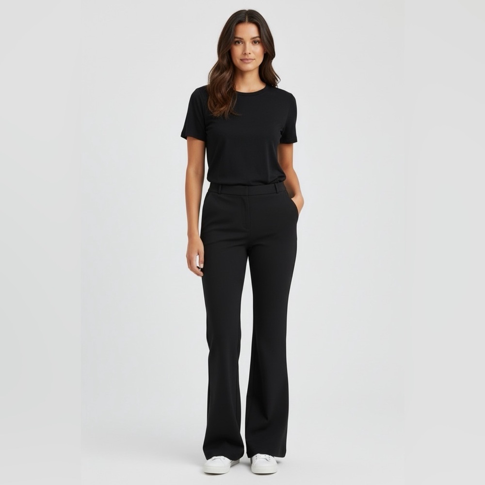 Diane Von Furstenberg - Mid rise flare dress pants
